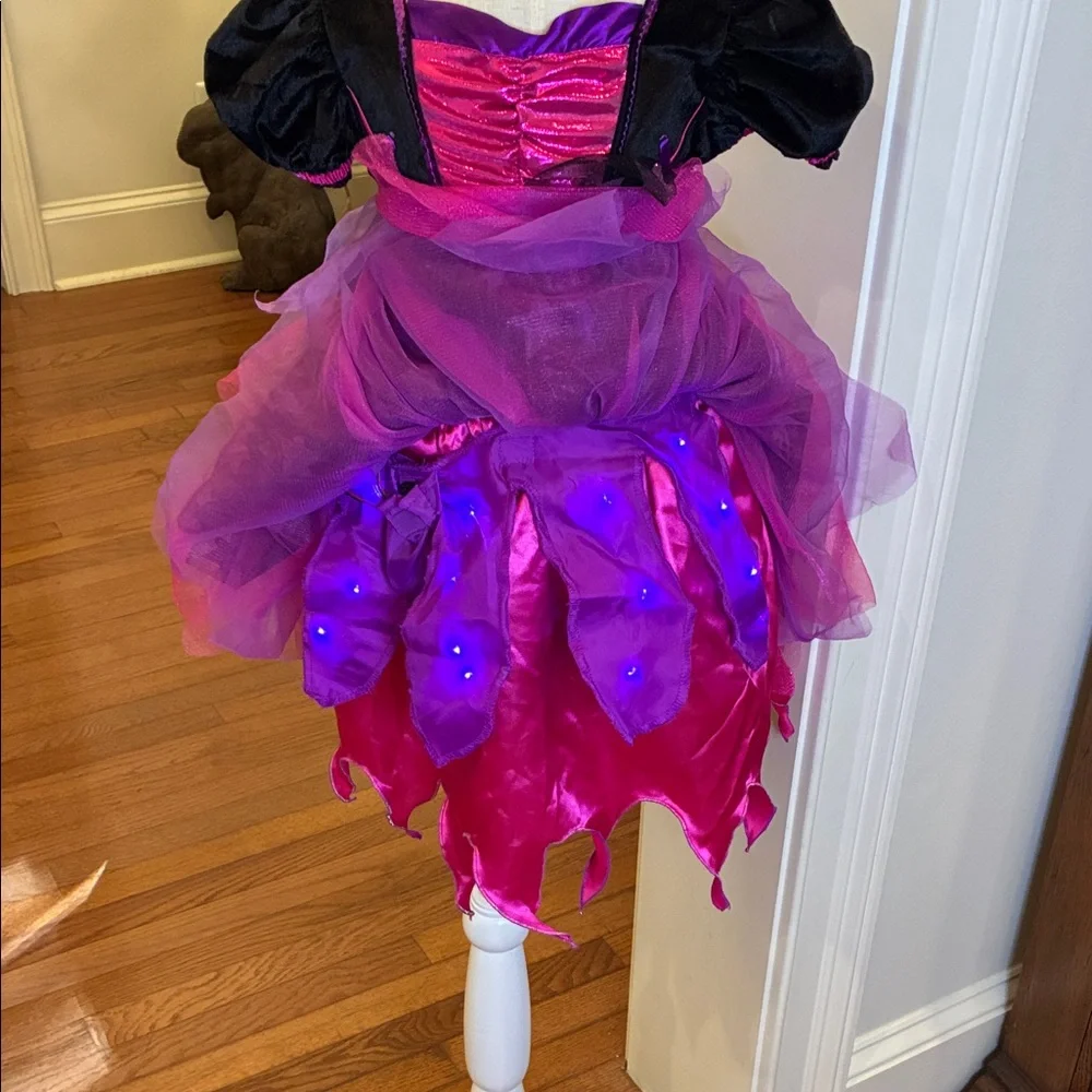 Halloween Pink and Black Witch/Vampire Light Up Costume for Girls
